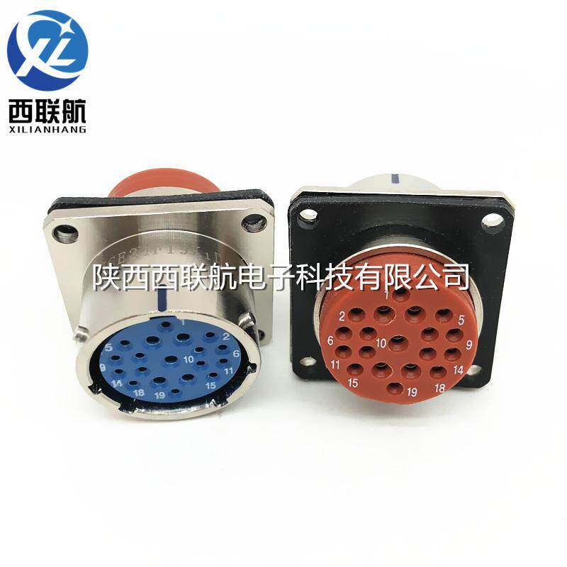 19芯航空插头XCE24T19Z1P1插座XCE24F19K1D1连接器电缆头接插件
