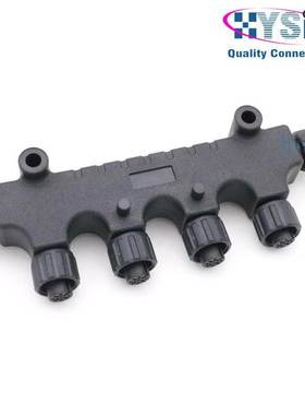 NMEA 2000 T型连接器 5芯 A-CODE 耐高低温 6通游艇防水航空插头