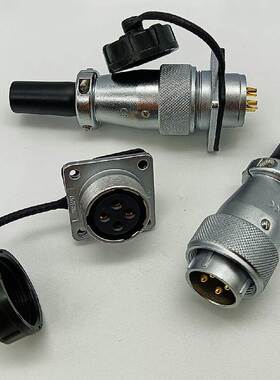 威浦航空插头插座WS20J4TQ WS20K4Z WS20K4TQ WS20J4Z 4芯连接器
