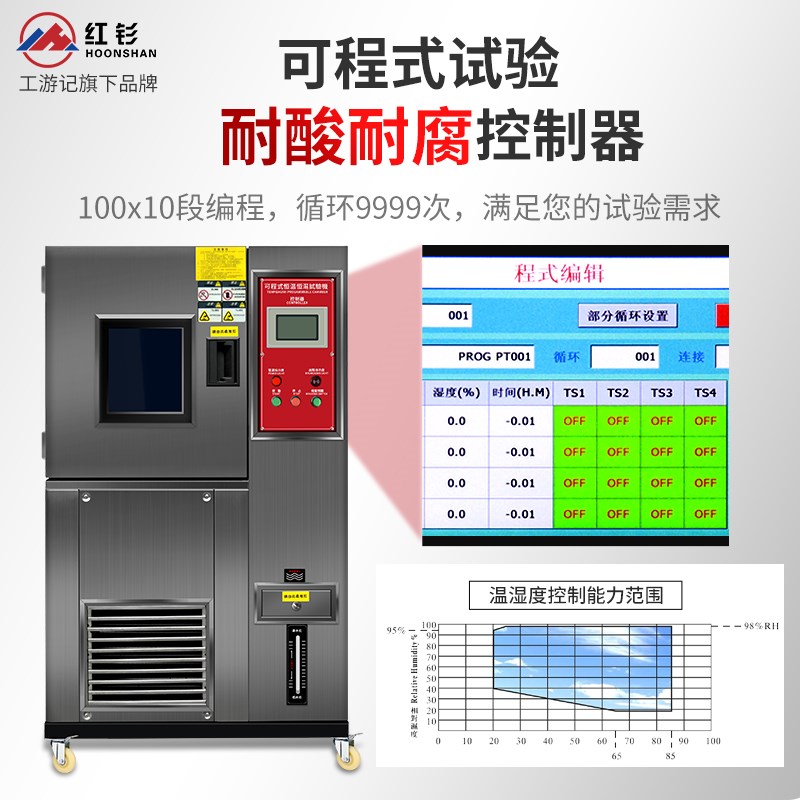 红钐程高低温试验箱 高低温交变湿热试验箱 恒温恒湿试验箱