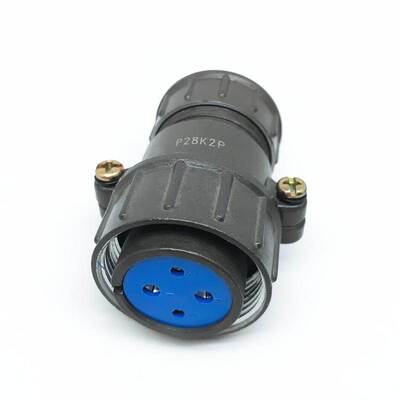 4芯航空插头P28K2P插座P28J2A连接器电缆头接插件公母接头现货