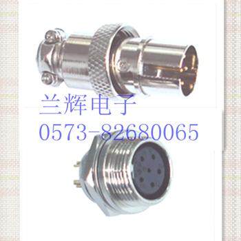 重强航空插头 16MF-6A-6B 6芯 M16 连接器 反装 GX16-6 16MM