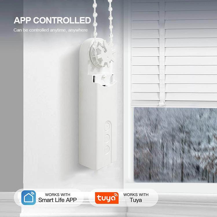 ZigBee智能窗帘拉珠拉绳电机遥控APP控制自动WiFi电动窗帘电机