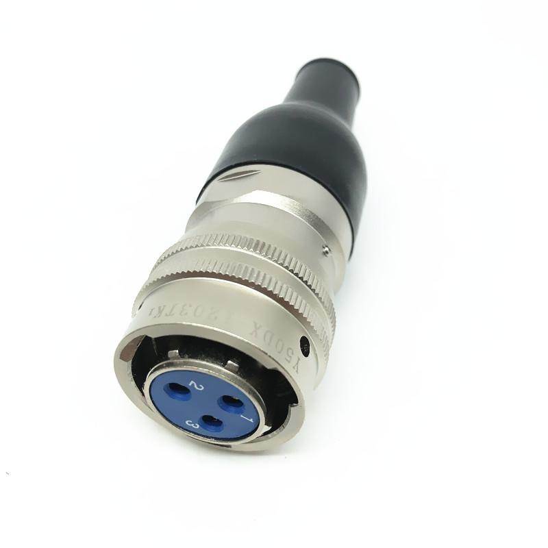 3芯航空插头Y50DX-1203TK1 ZJ10 TJ1 ZK10插座连接器电缆头接插件