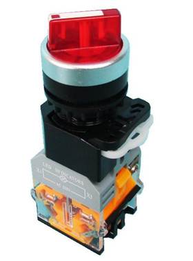 科耐达三档红色带灯常开触点模块旋钮LA167-D8-11XD/R AC/DC24V