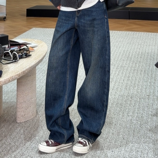 A251202 绵羊毛x棉莱赛尔阔腿镰刀牛仔裤 AI5CDDT8042 AMAZING