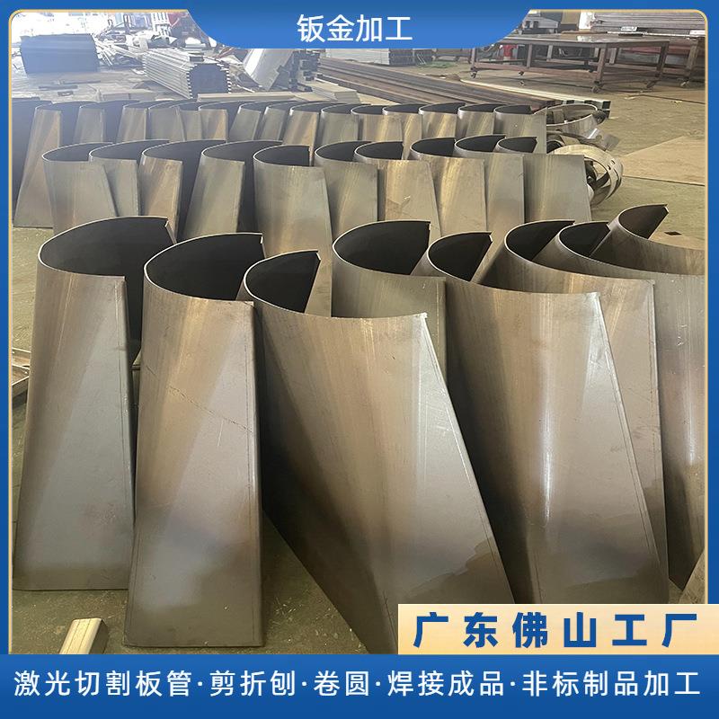 非标大小头异径不锈钢天圆地方碳钢Q235天方接圆管道制品加工