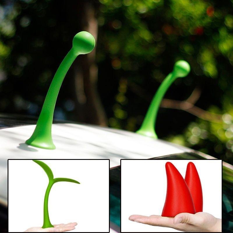 耳朵恶魔角装饰品卡通车贴立体