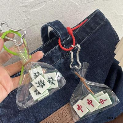 个性创意发财麻将小挂饰汽车