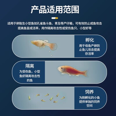 鱼缸隔离网孔雀鱼产子分离网隔断网专用鱼缸隔离网斗鱼水族箱