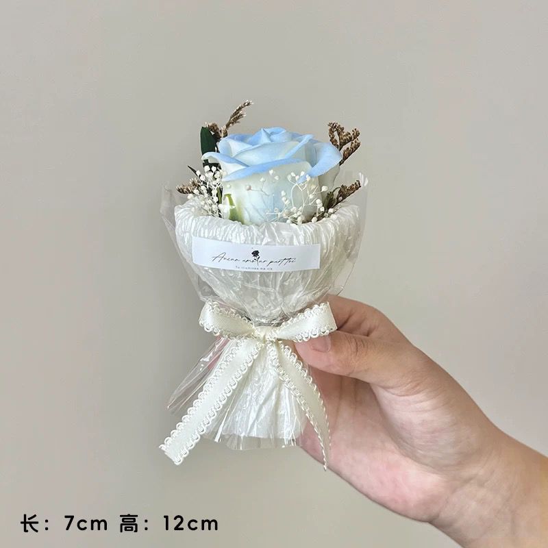 摆件口袋里浪漫迷你玫瑰礼物