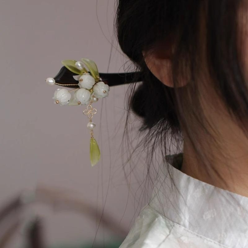 中秋儿童发簪女古风汉服2025年新