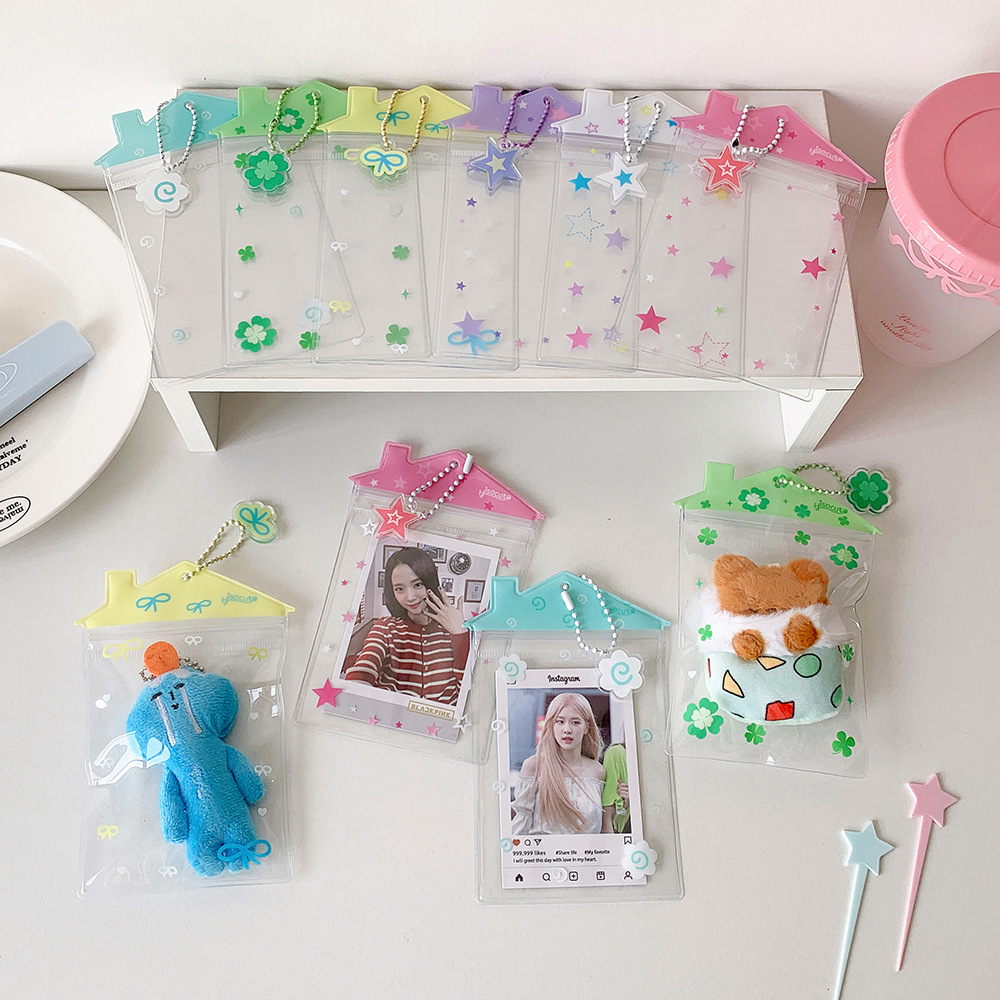 卡套小房子吧唧小卡收纳爱心星星