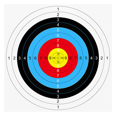 弓箭靶纸半环射击比赛箭靶纸户外