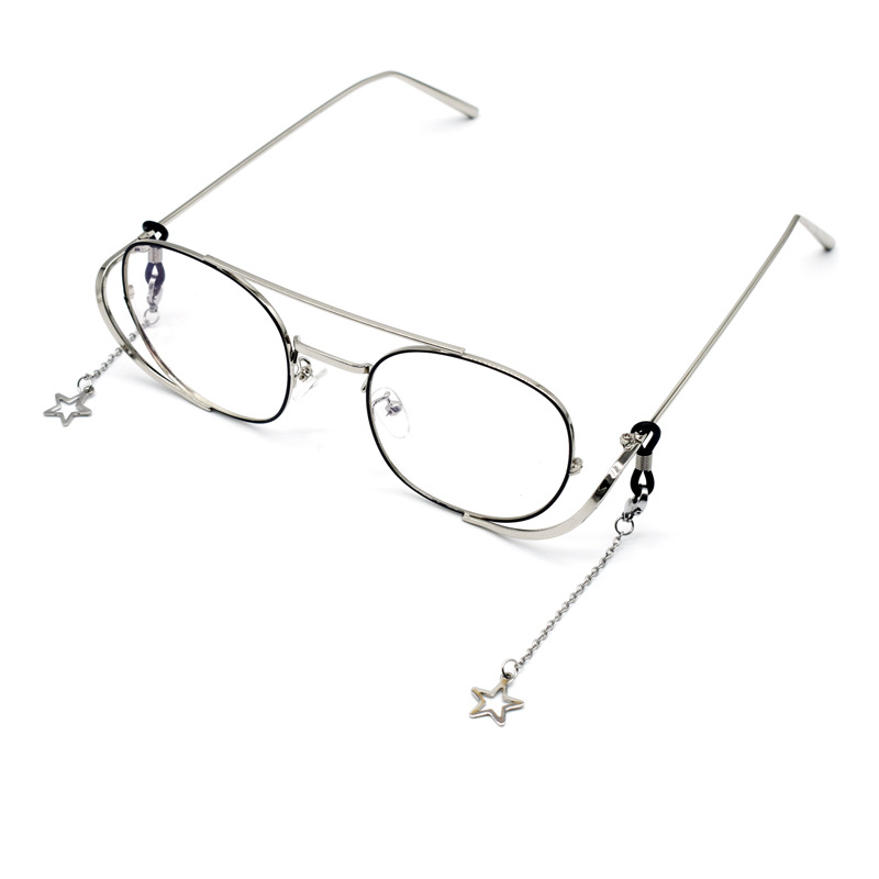 短款吊坠链条星星流苏眼镜挂坠