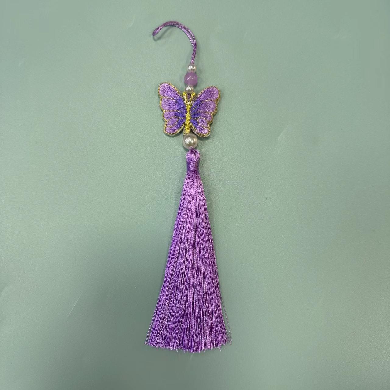 服装国风简约精品刺绣穗子挂件