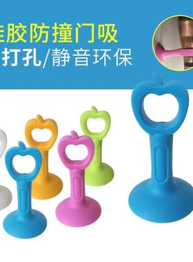 长款欧式黑色室内塑料房门加高大号朔料厕所免打孔门吸超强吸力