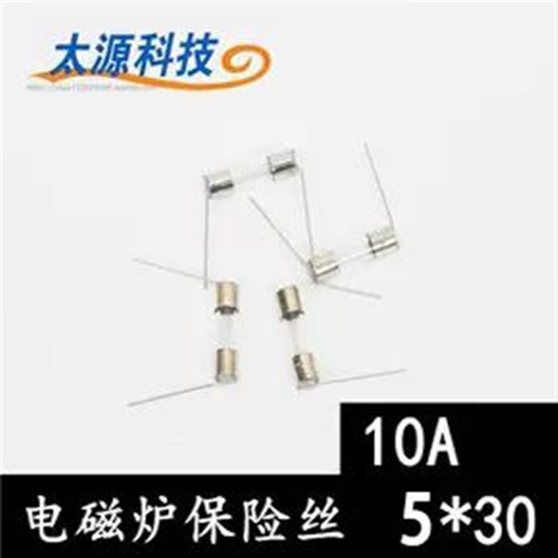 电磁炉专用保险丝管 10A 12A 15A 带引线脚 5*30