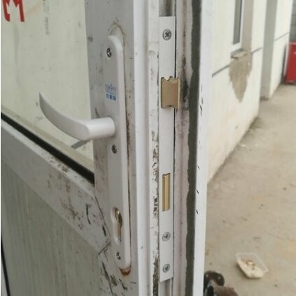 塑钢门锁8525老式平开门执手锁把手锁插芯塑料钢阳台门锁房门锁具