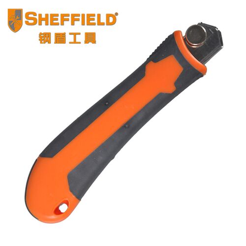 钢盾工具快换刀片型18MM三连发美工刀大号重型壁纸刀裁纸刀割刀