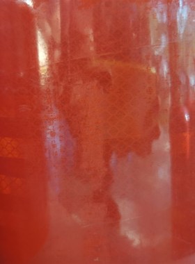 危险品车油罐车橙色带反光膜罐体反光标识年检车身贴警示标