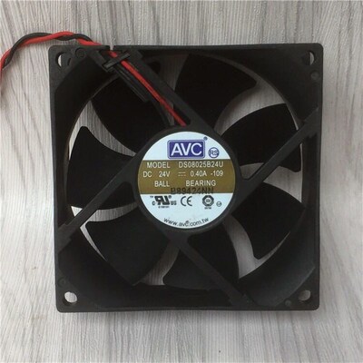 原装AVC DS08025B24U-109 24V 0.40A 8025 8cm 双滚珠 变频器风扇