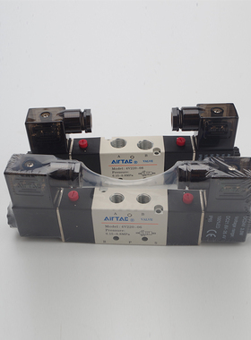 电磁阀4v220-08气动阀4V220-06二位五通换向阀DC24V AC220