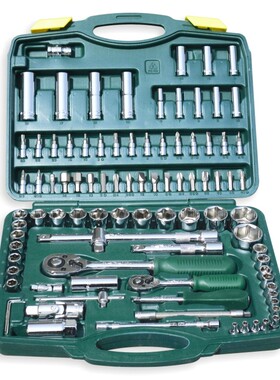 胜达工具 94件套筒工具套装 机修汽修6角型套筒五金扳手 包邮