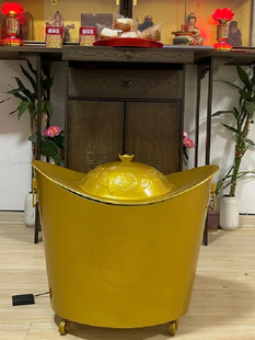 无烟不锈钢烧纸钱桶烧金桶家用烧纸管室内烧盆烧子午炉香炉宝桶