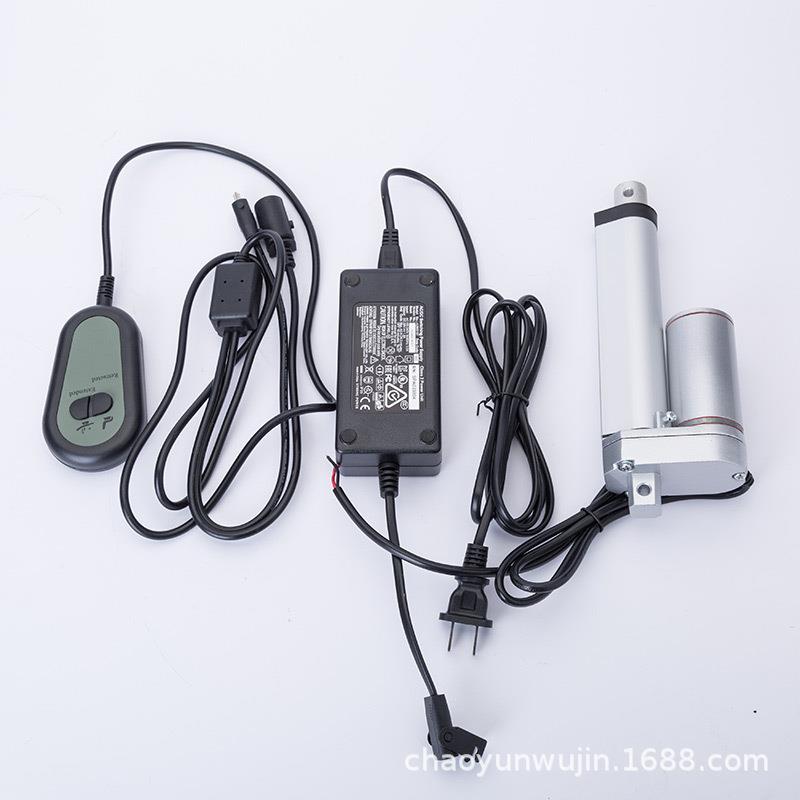 行程500MM电动伸缩杆 小型自动升降电推杆直流电机设备厂家