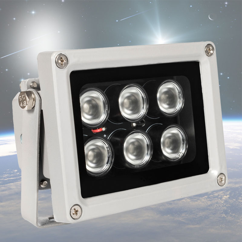 940nm监控补光灯12Vu室外阵列监控灯不可见光6灯阵列补光灯夜视