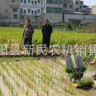 人力手摇插秧机秧苗种植机2行退步式水稻插秧机水田可用株距可调