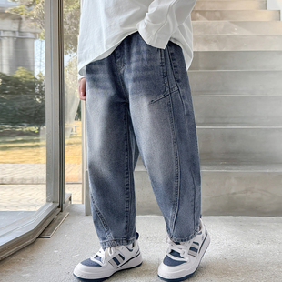 男童牛仔裤春装儿童春秋款裤子2026新款童装中大童洋气韩版下装潮