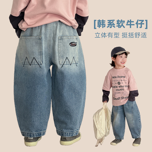 【悠悠童话】中大童男童裤子春秋款儿童牛仔裤2026新款春装小孩潮