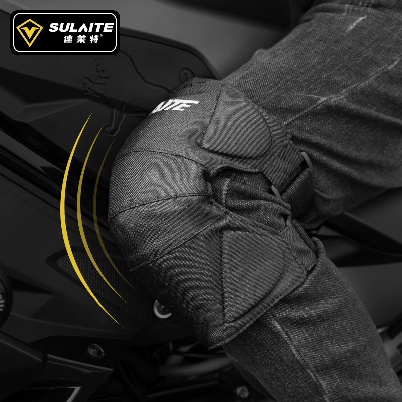 摩托车护膝男夏季透气骑行电动车内置CE防摔防风护具膝盖骑车护腿