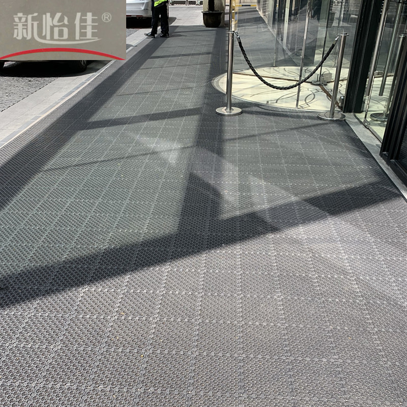 商用门垫室外拼接别墅防滑脚垫简约防水镂空门厅超薄吸尘门口地垫