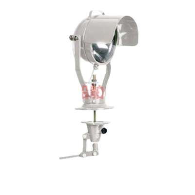 船用钢质圆形卤钨投光灯搜索灯TG16A带操作杆24V100W信号灯CCS证