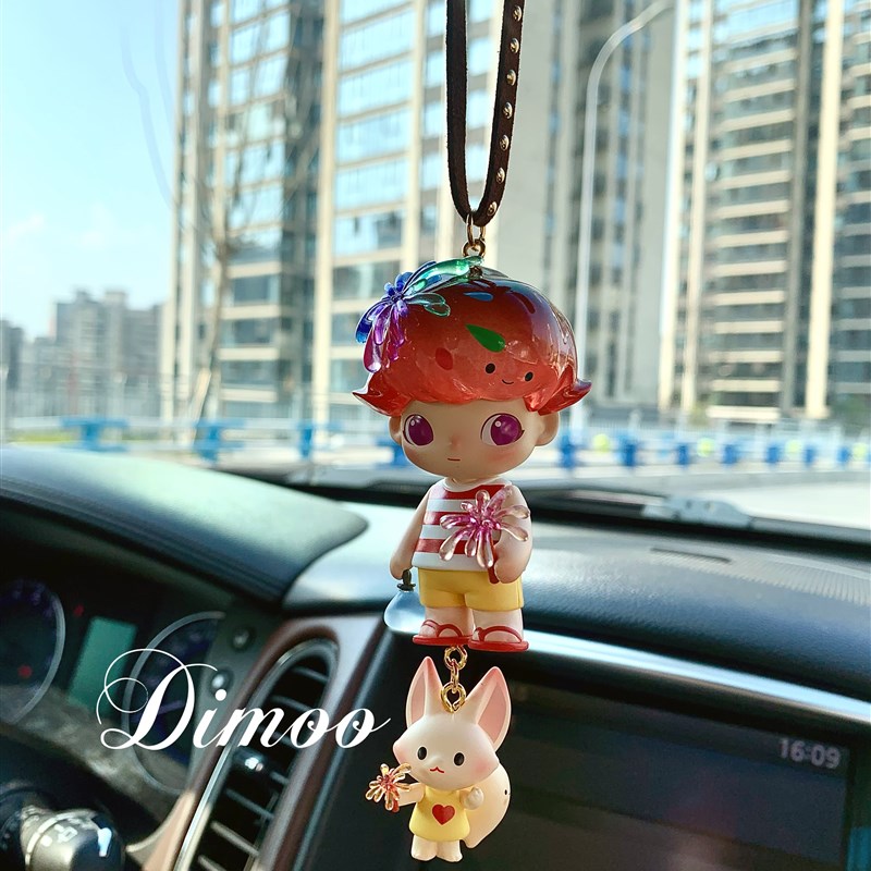 DIMOO约会日系列车载后视镜装饰挂件创意 送女友闺蜜生日礼物