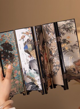 南京云锦研究所博物馆摆件屏风锦绣风华织锦中式商务办公送礼茶室