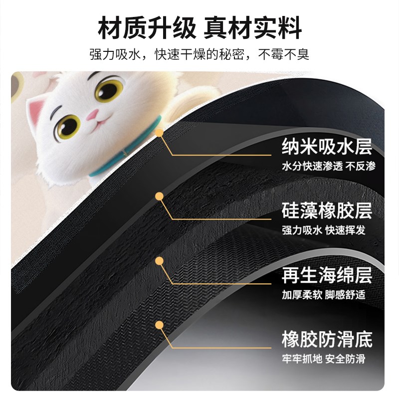 滚筒洗衣机硅藻泥盖垫防水防晒防油免洗冰箱微波炉盖布台面保护垫