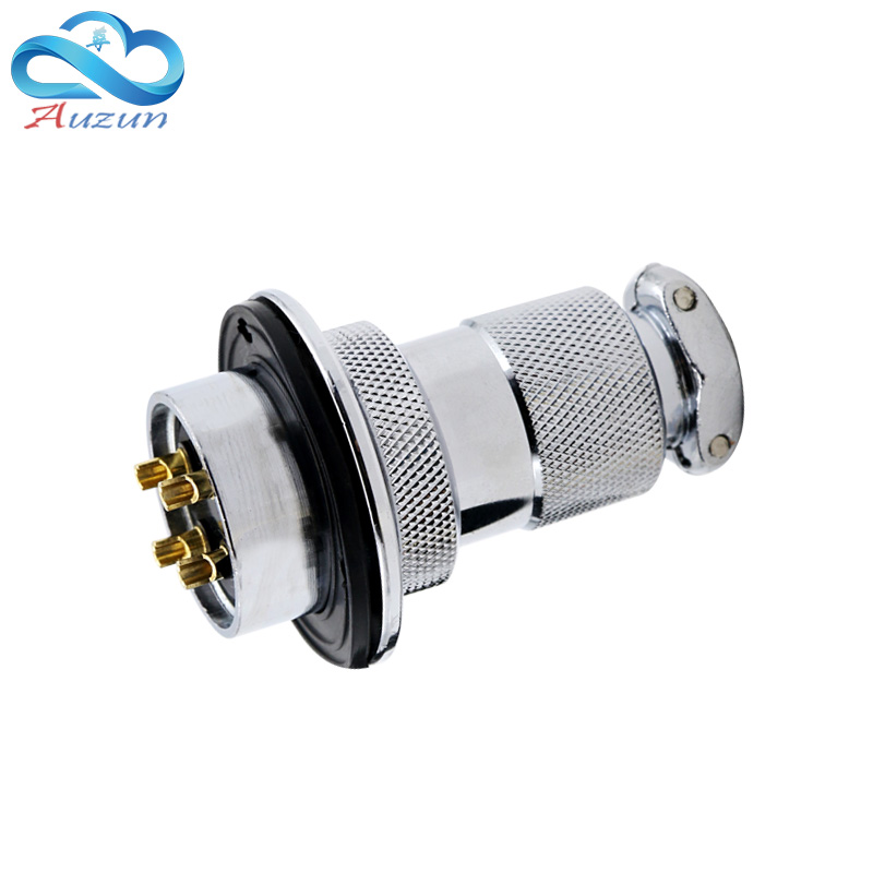 GX30 DF30航空插头插座带法兰2芯3芯4芯5芯6芯7芯8芯10芯12芯14芯