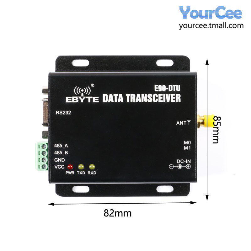 工业级LoRa模块433M无线串口数传电台RS485/RS232支持Modbus E90