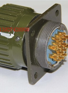 高品质航空插头 插座 绿色航空插头 航空工业电源连接器Y2M-19芯