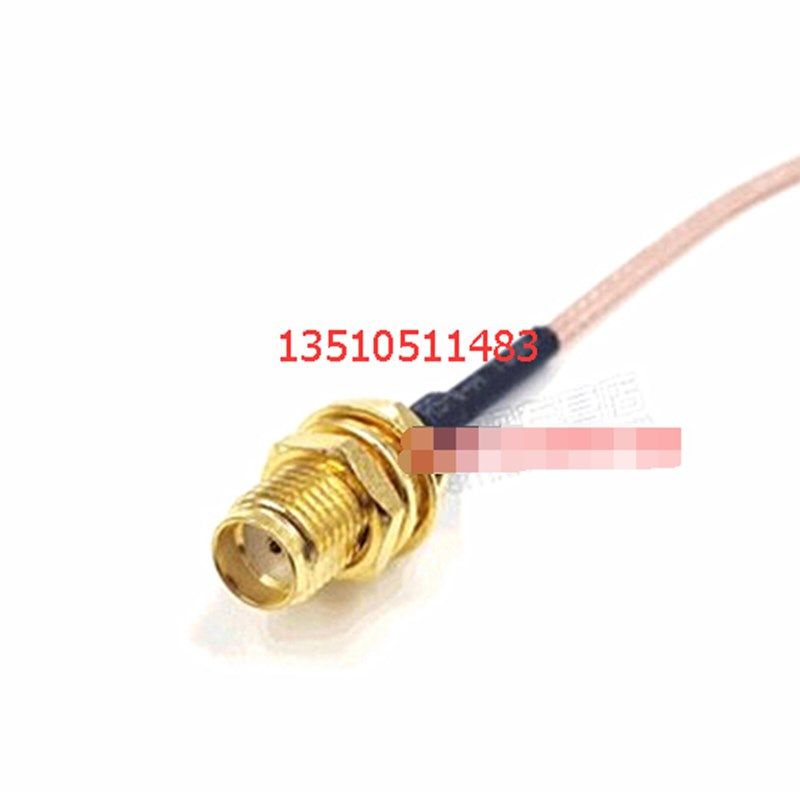 SMA-KY单头射频RG178测试线 SMA母一边头AP路由器50欧姆镀银跳线