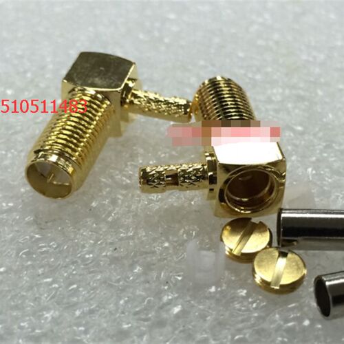 RP-SMA-KW-1.5射频信号头 SMA母直角反极50欧姆AP跳线头 SMA弯母