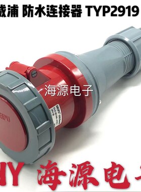 正品WEIPU威浦工业插头连接器  TYP2919 380V 63A4芯母头插座IP67
