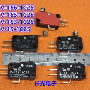 156 1C25行程限位微动开关V 2C25 1C25滚珠155微波炉XV 153