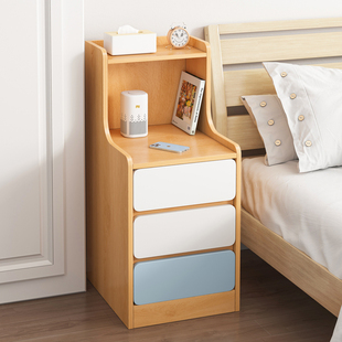 超窄床头柜置物架夹缝床边柜简约现代小型卧室收纳柜储物柜小柜子