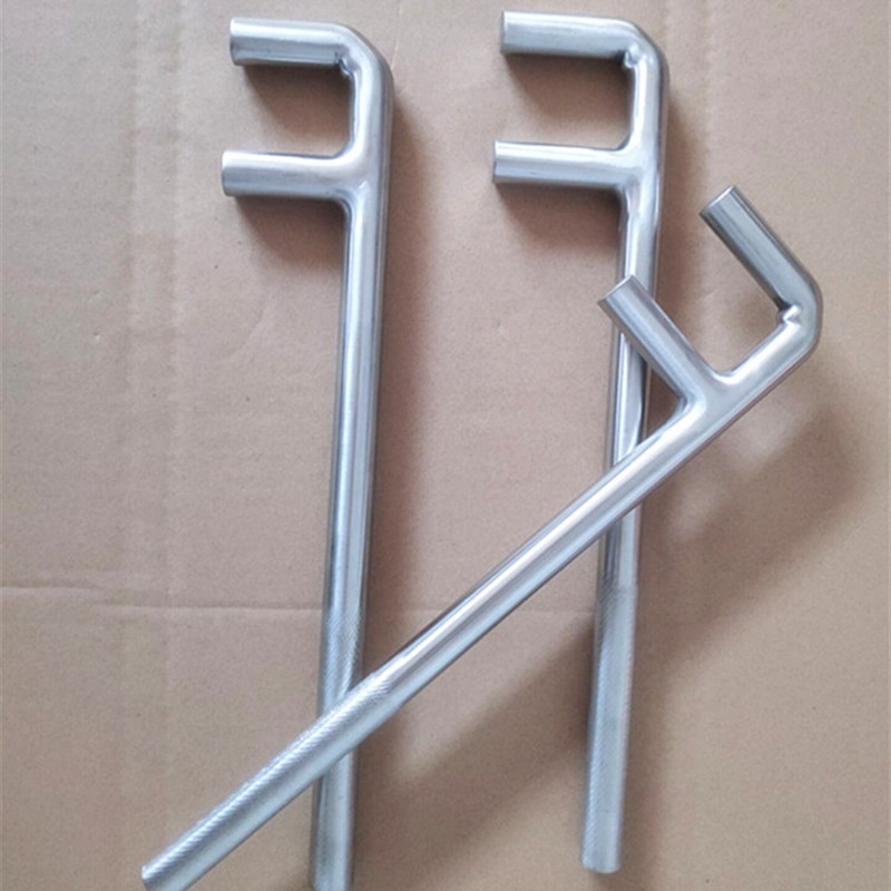 不锈钢F扳手 白钢两爪阀门钩扳手 F型扳手200mm-1200mm 直销!