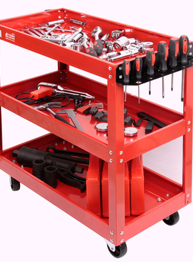 正品卡夫威尔705*353*668mm三层工具车 维修车 工具箱 五金工具